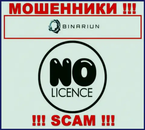 Binariun действуют незаконно - у этих internet-мошенников нет лицензии ! БУДЬТЕ ВЕСЬМА ВНИМАТЕЛЬНЫ !