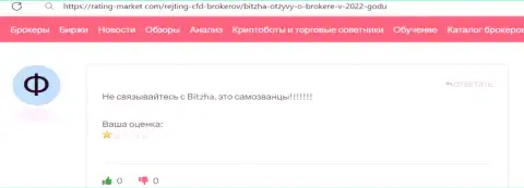 В компании Bitzha занимаются лохотроном реальных клиентов это ШУЛЕРА !!! (отзыв)