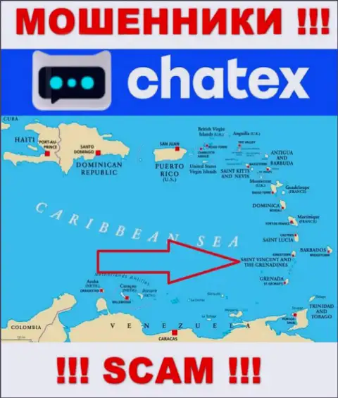 Не доверяйте обманщикам Chatex, т.к. они базируются в оффшоре: St. Vincent & the Grenadines
