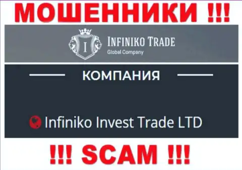 Infiniko Invest Trade LTD - это юридическое лицо internet мошенников Инфинико Трейд