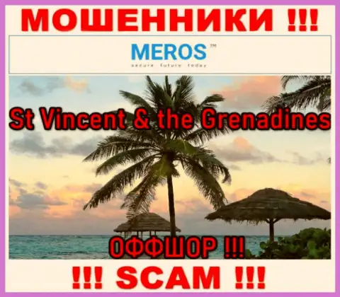 St Vincent & the Grenadines - это юридическое место регистрации конторы MerosTM Com
