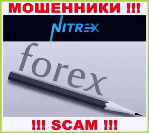 Не вводите финансовые средства в Nitrex, тип деятельности которых - Forex