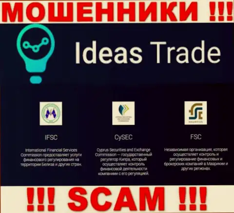 Незаконные действия IdeasTrade Com прикрывает мошеннический регулятор: IFSC