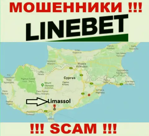 Прячутся мошенники ЛайнБет в оффшоре  - Cyprus, Limassol, осторожнее !!!