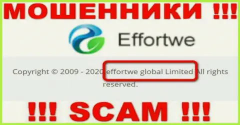 На сайте Effortwe365 написано, что Effortwe Global Limited - это их юридическое лицо, но это не обозначает, что они порядочны