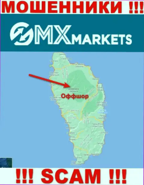 Не доверяйте internet-ворам ГМИксМаркетс Ком, т.к. они базируются в оффшоре: Dominica