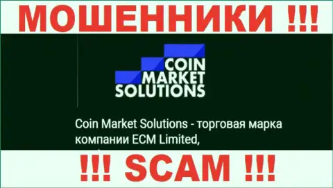 ECM Limited - это руководство организации КоинМаркетСолюшинс