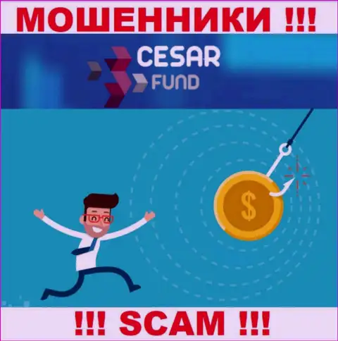 Не советуем верить internet мошенникам из дилинговой организации Cesar Fund, которые требуют проплатить налоговые вычеты и комиссию