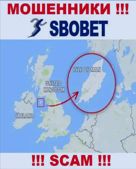В компании СбоБет Ком спокойно обманывают клиентов, поскольку зарегистрированы в оффшорной зоне на территории - Остров Мэн