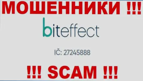 Номер регистрации очередной мошеннической компании BitEffect Net - 27245888