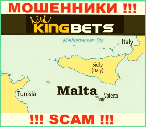 King Bets - это обманщики, имеют офшорную регистрацию на территории Malta