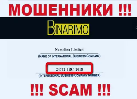Будьте бдительны !!! Namelina Limited жульничают !!! Номер регистрации данной конторы - 24742 IBC 2018