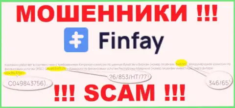 На информационном сервисе ФинФей Ком размещена их лицензия, но это наглые мошенники - не нужно доверять им