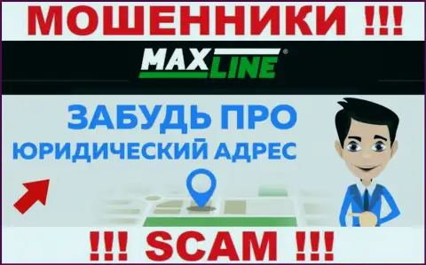 На сайте компании Max-Line не предложены сведения относительно ее юрисдикции - мошенники