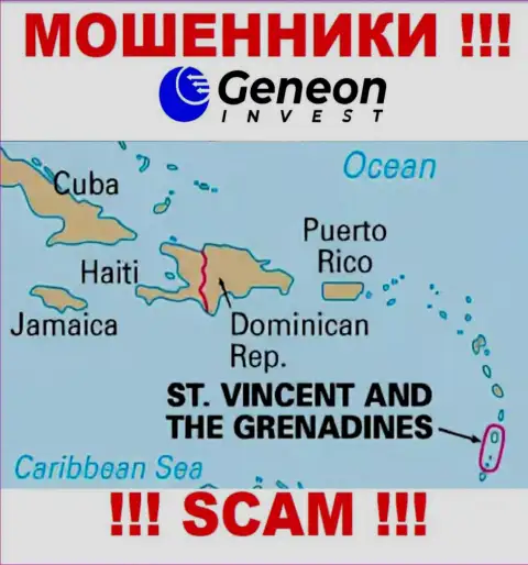 GeneonInvest Co расположились на территории - St. Vincent and the Grenadines, избегайте совместного сотрудничества с ними